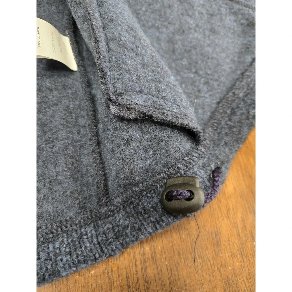 Gionfriddo Full Zip Medium Men's Pullover Vest Wool Blend Made in Italy Navy